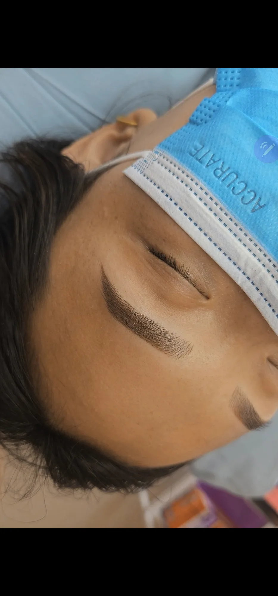 Microblading session