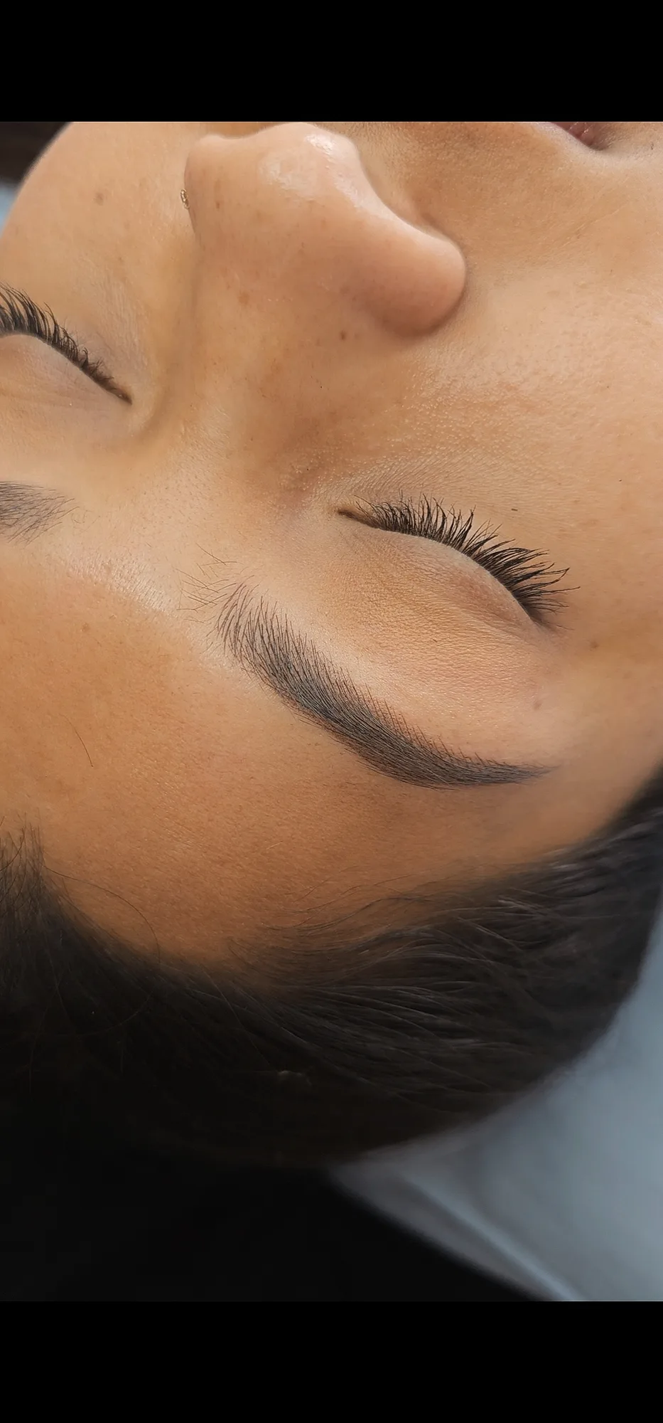 Brow mapping in progress