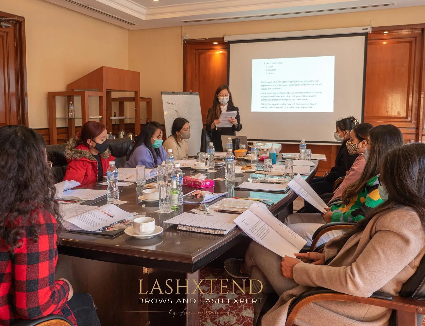Classroom session during a masterclass